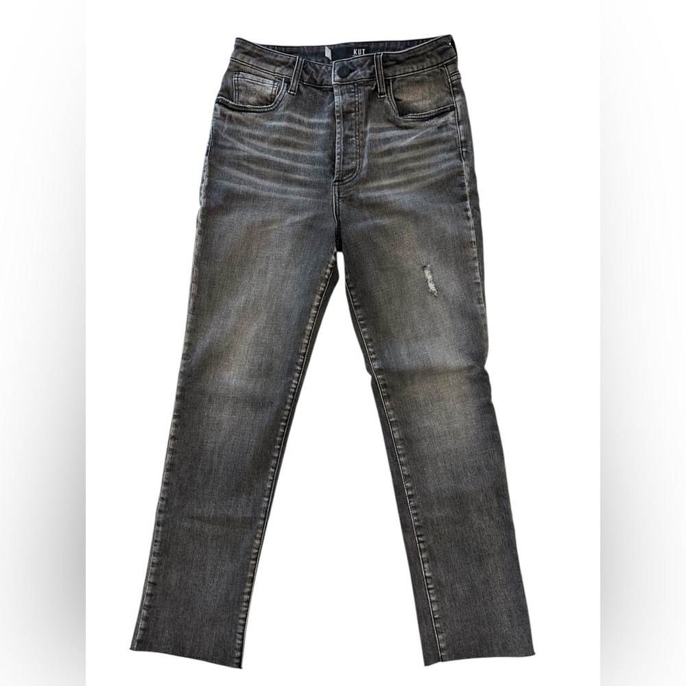 KUT from the Kloth Rosa High Rise Ankle Vintage Straight Jeans Size 4L - EUC - Picture 4 of 6